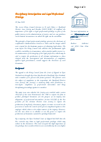 Disciplinary Investigations and Legal Professional Privilege.doc